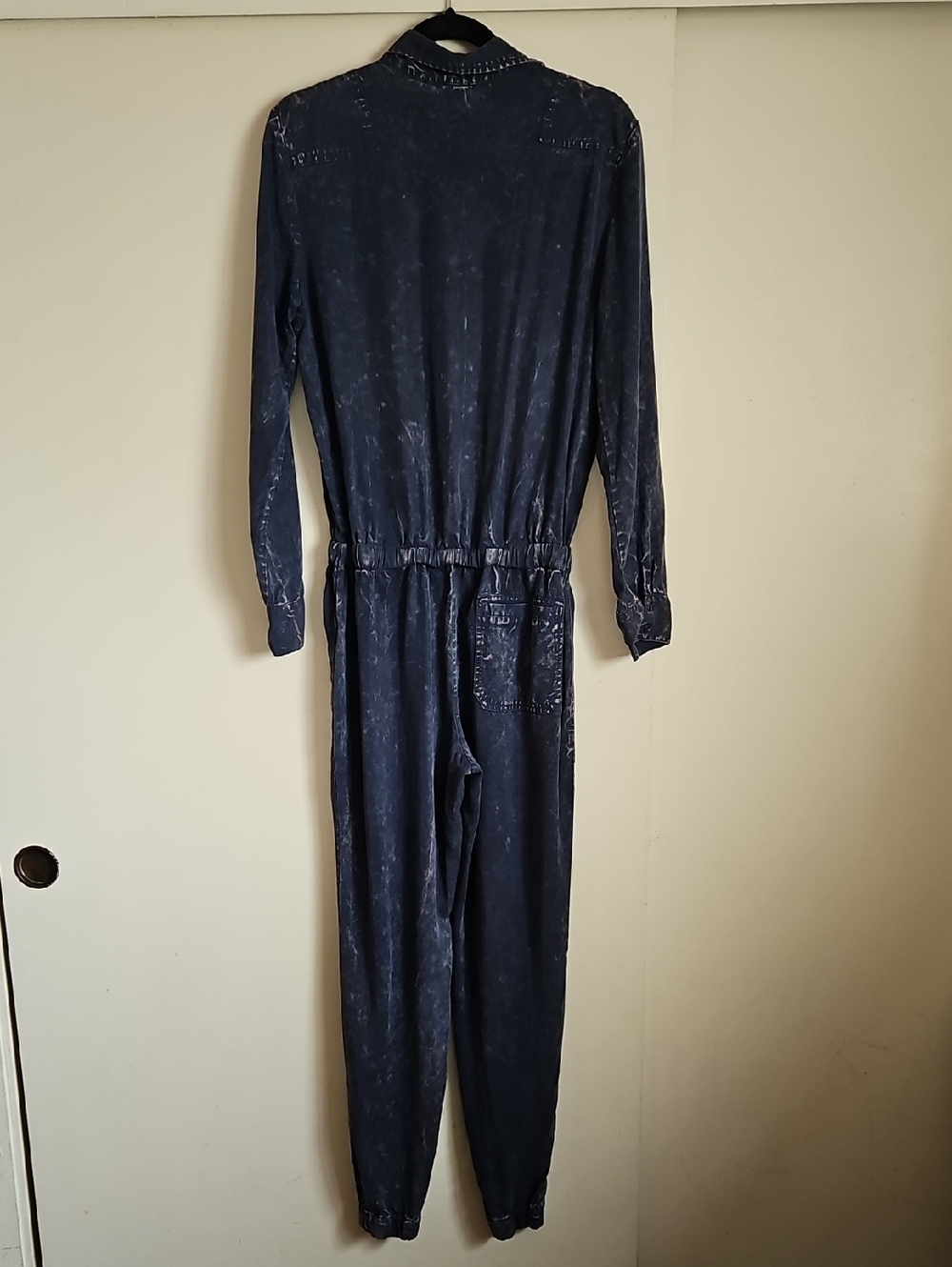 Young Fabulous & Broke Long Sleeve Jumpsuit Midnight Acid Wash Size Medium - Picture 4 of 16